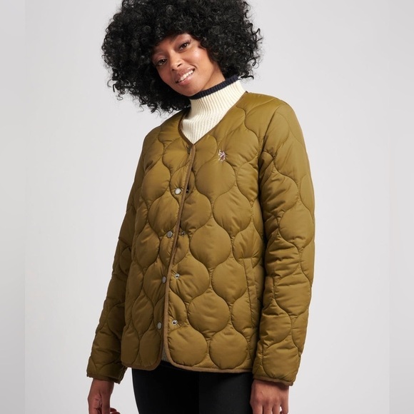 Fisherman Core U.S Polo Assn. Onion Quilted Olive Jacket - Picture 1 of 11